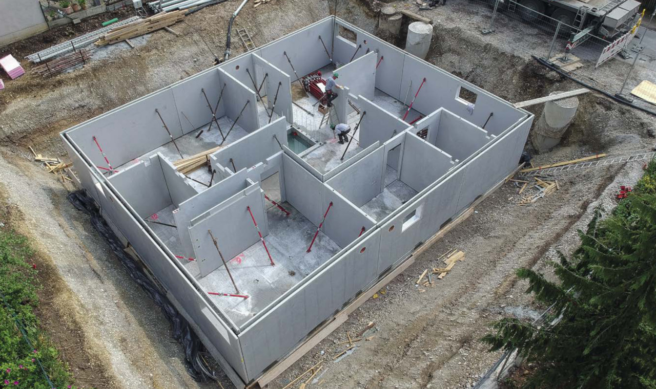 Kellerbau mit Beton