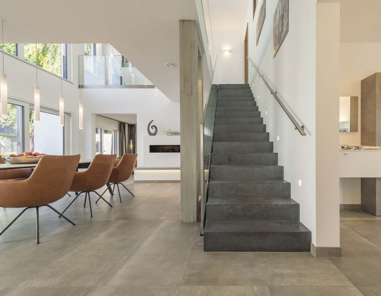Treppe aus Beton für Wohngebäude